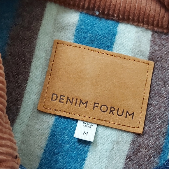 Aritzia Denim Forum - Monroe Storm Rider Denim Jacket Medium Fleece lined - Picture 6 of 9